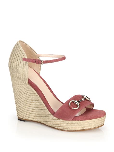 gucci espadrilles aus|Gucci espadrilles wedges pink.